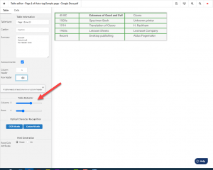 Equidox row and column detectors