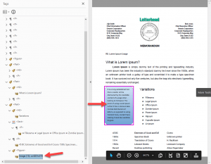 Adobe text error after auto-tagging