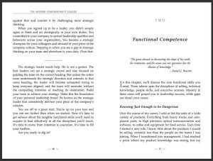 Textbook with page numbers and headings at top and bottom of the pages