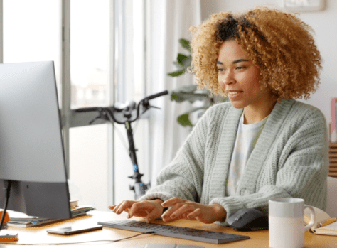 woman remediating PDFs