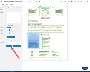 Equidox Re-order button